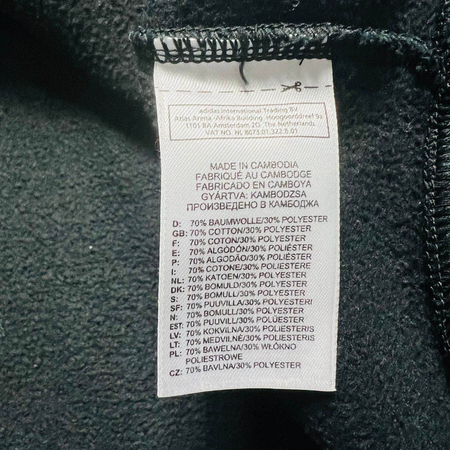 Adidas Skateboarding Vintage 2000s Y2K Trefoil Zip Hoodie blau L