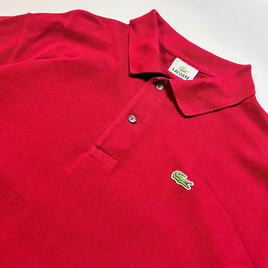 Lacoste Vintage 90s Polo Shirt rot XL / XXL - Cats on Stacks VNTG