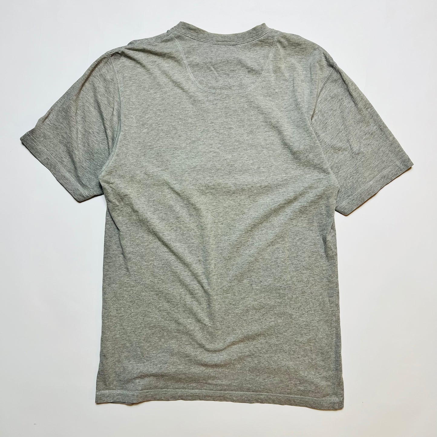 Adidas Vintage 90s Big Stripes Logo T-Shirt grau L / XL