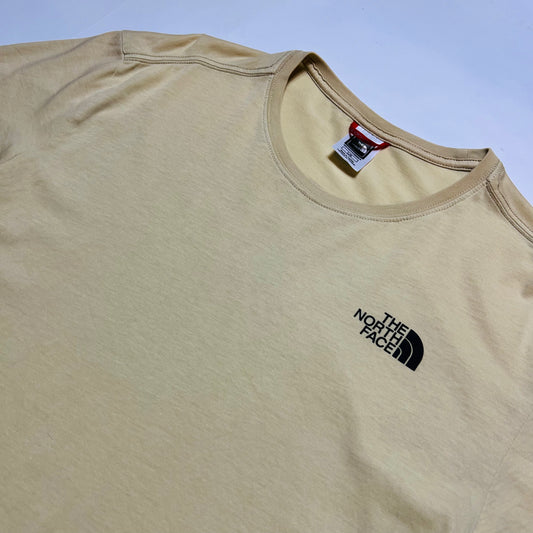The North Face Big Mountain Logo T-Shirt beige M / L - Cats on Stacks VNTG