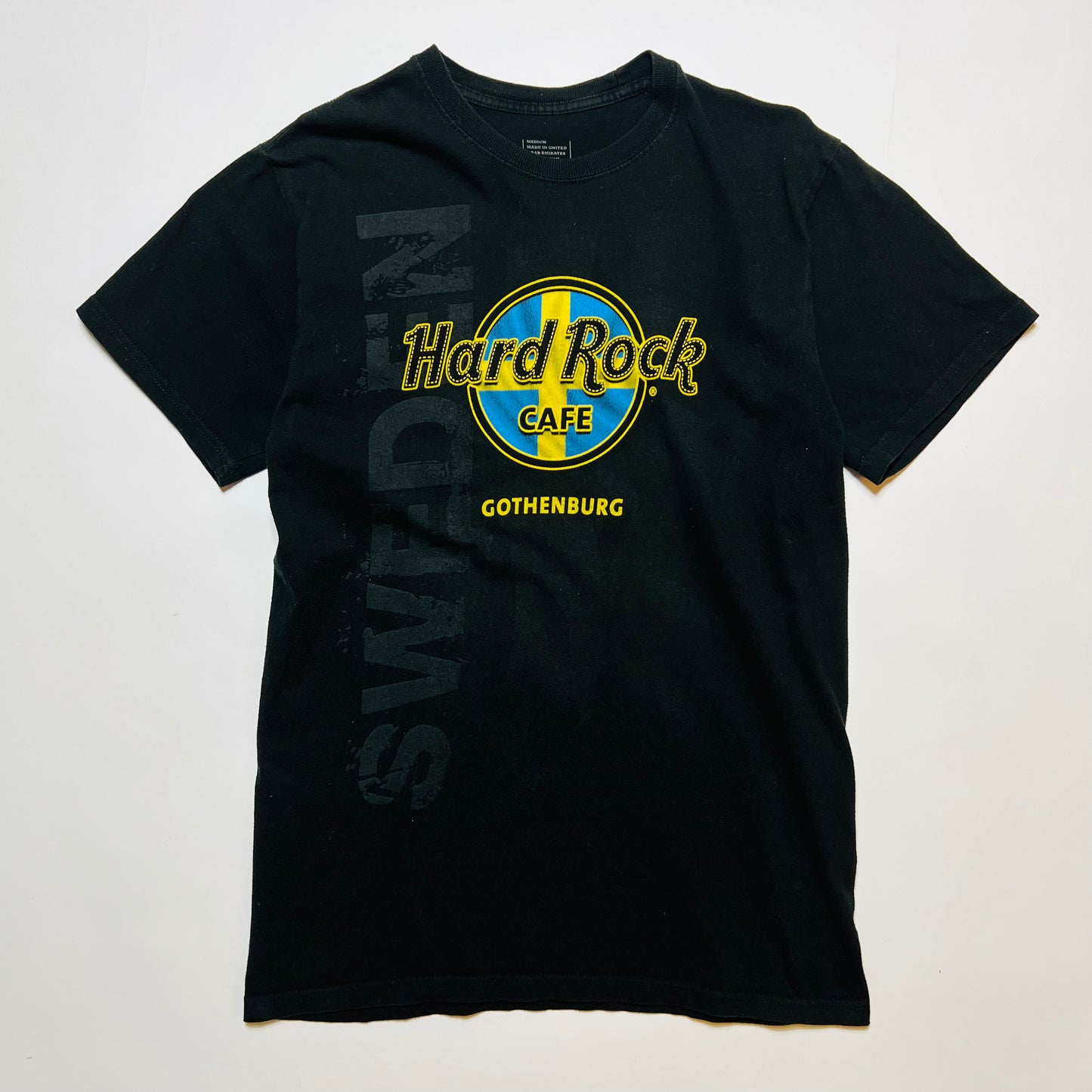 Hard Rock Cafe x Gothenburg Schweden Retro T-Shirt schwarz S / M