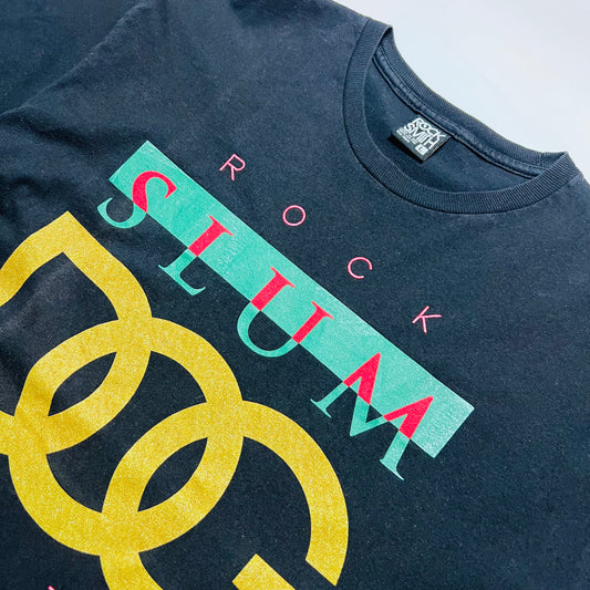 Rock Smith Vintage 2000s Y2K "Slum Dog" T-Shirt schwarz M / L