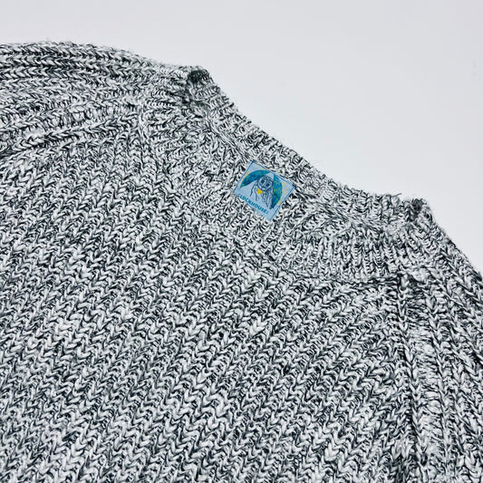 Damen Clockhouse Vintage 90s Strickpullover grau L / XL - Cats on Stacks VNTG