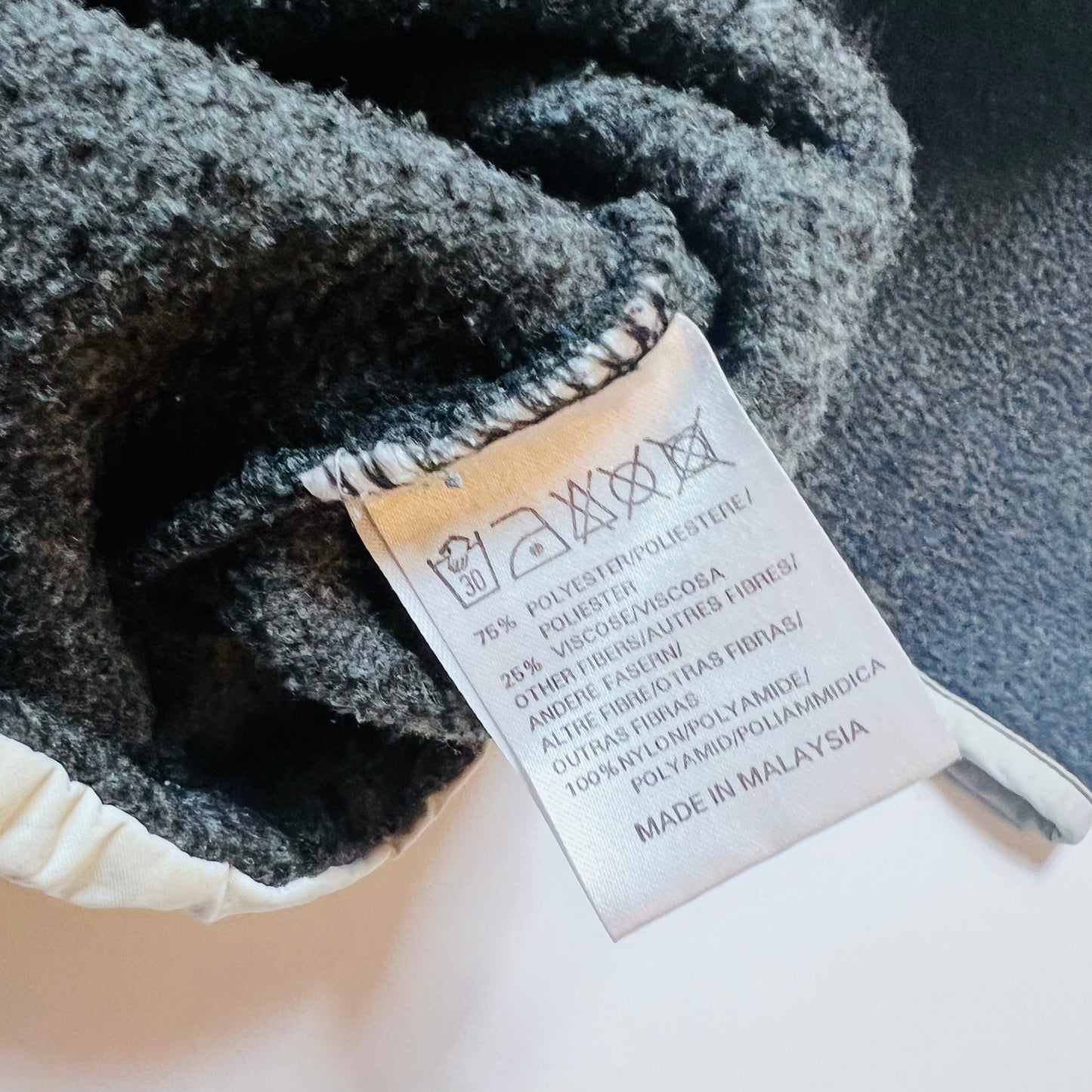 Oneill Vintage 90s "Winter Flower" Outdoor Fleece Pullover grau XL / XXL - Cats on Stacks VNTG