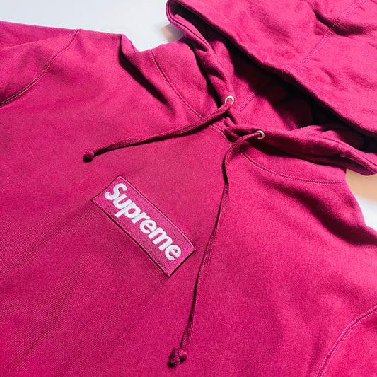 Supreme Box Logo Hoodie weinrot XL - Cats on Stacks VNTG