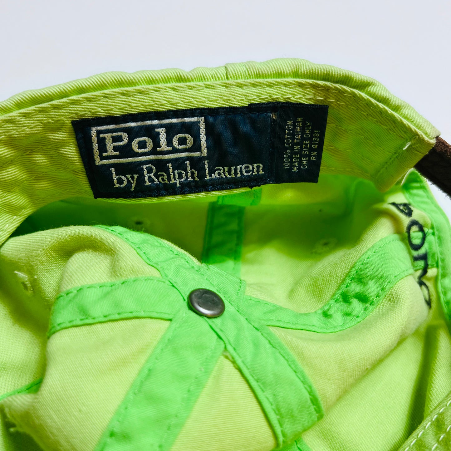 Ralph Lauren Vintage 90s Polo Cap hellgrün Mini Pony Strapback - Cats on Stacks VNTG