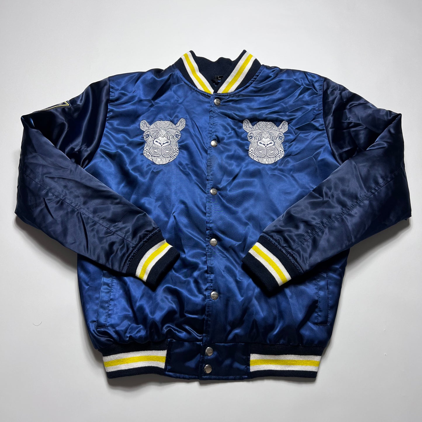 Inshallah Camel College Bomber Jacke M - Cats on Stacks VNTG