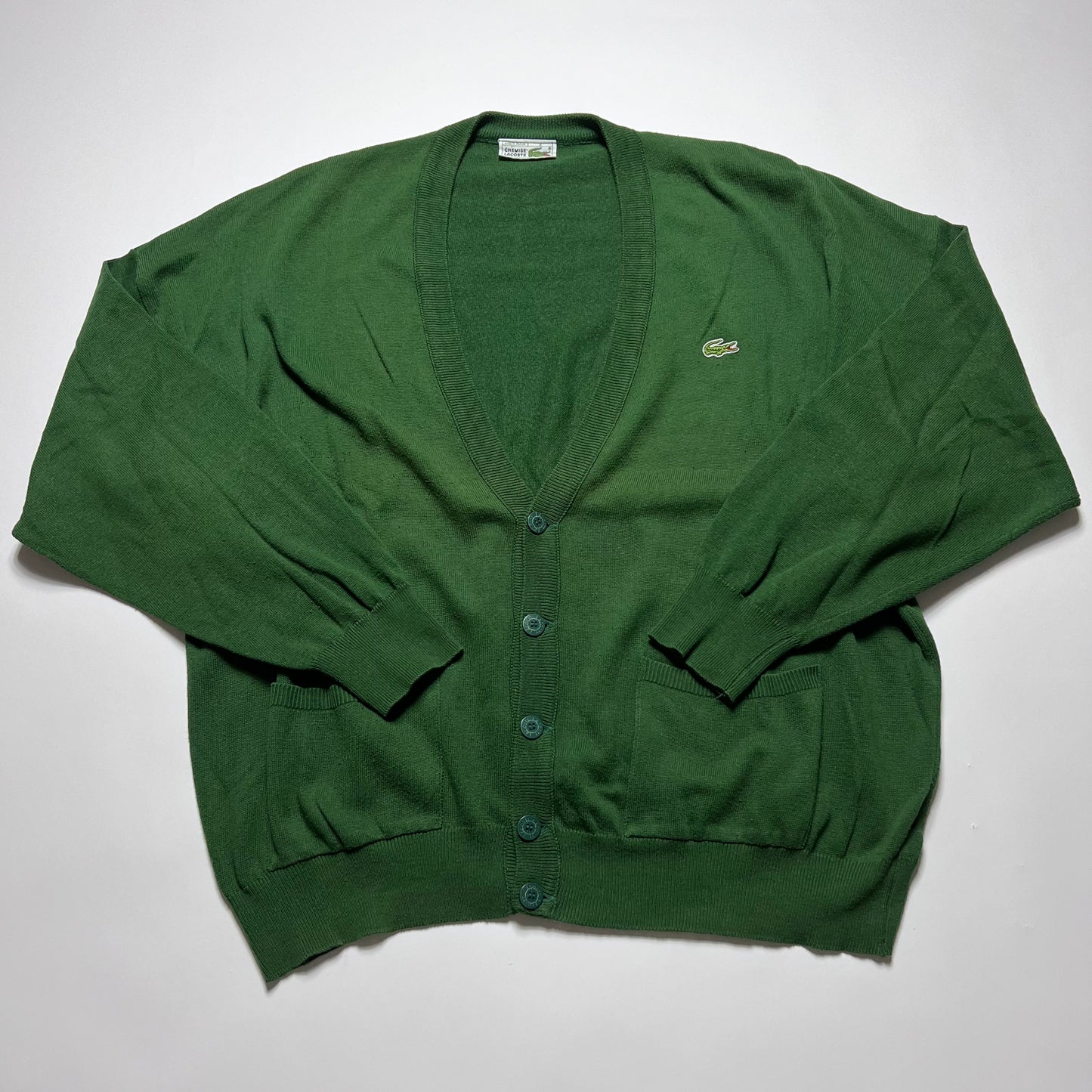 Vintage Lacoste Green Cardigan XL / XXL - Cats on Stacks VNTG