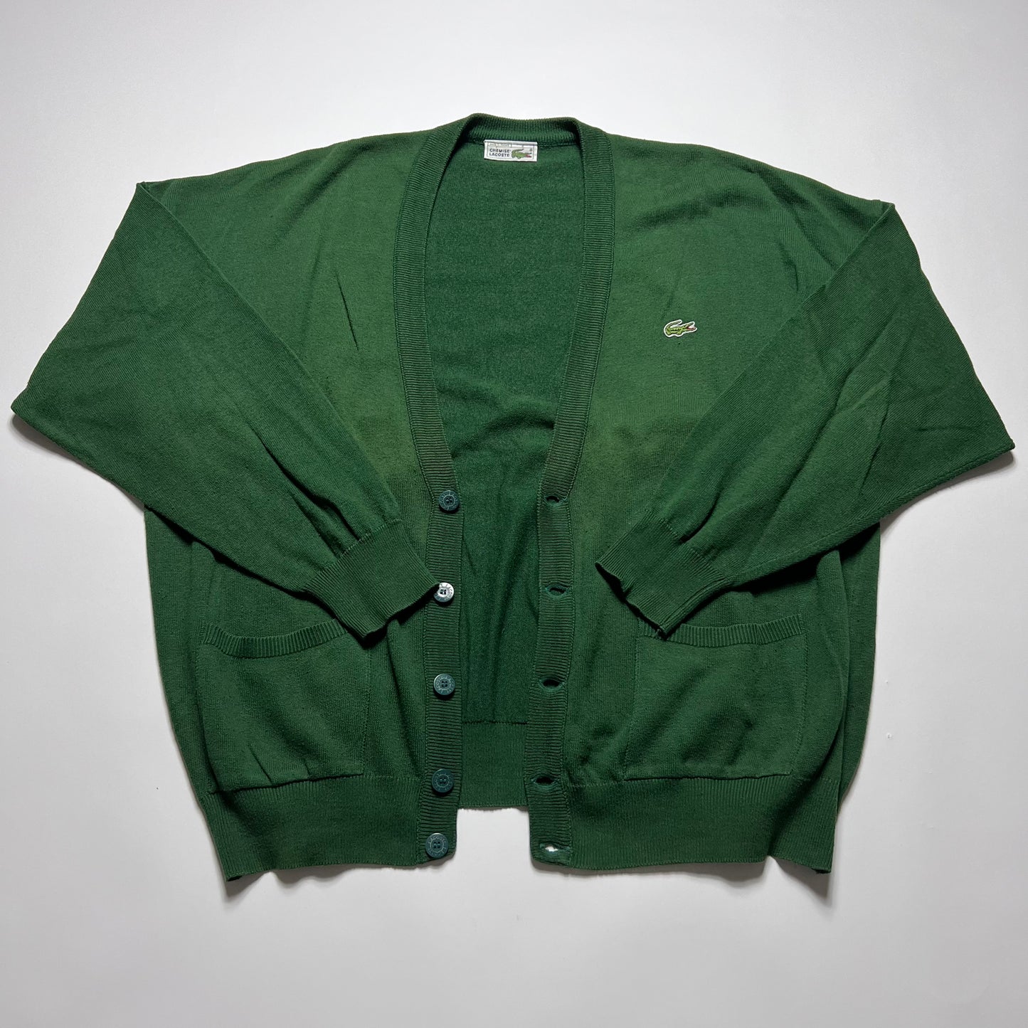 Vintage Lacoste Green Cardigan XL / XXL - Cats on Stacks VNTG