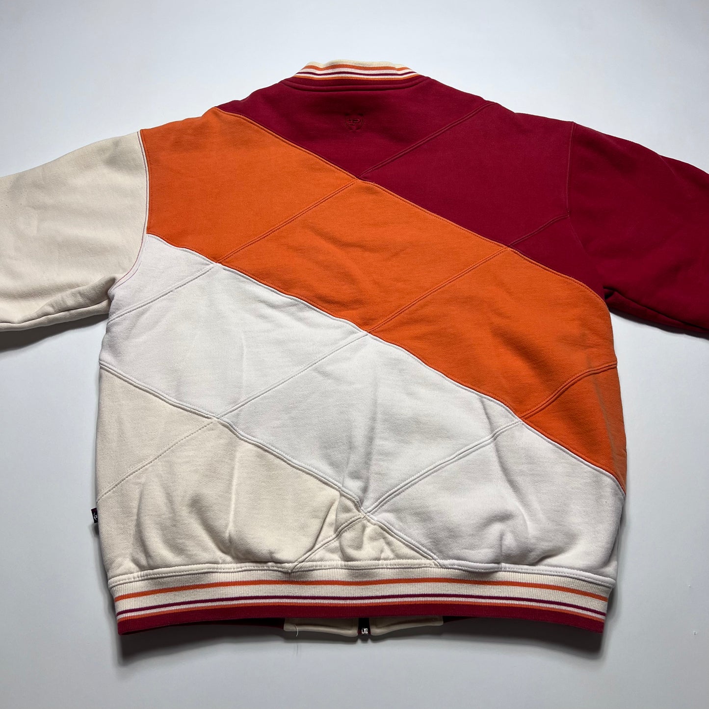 Vintage Y2K Striped Phat Farm College Jacke L - Cats on Stacks VNTG