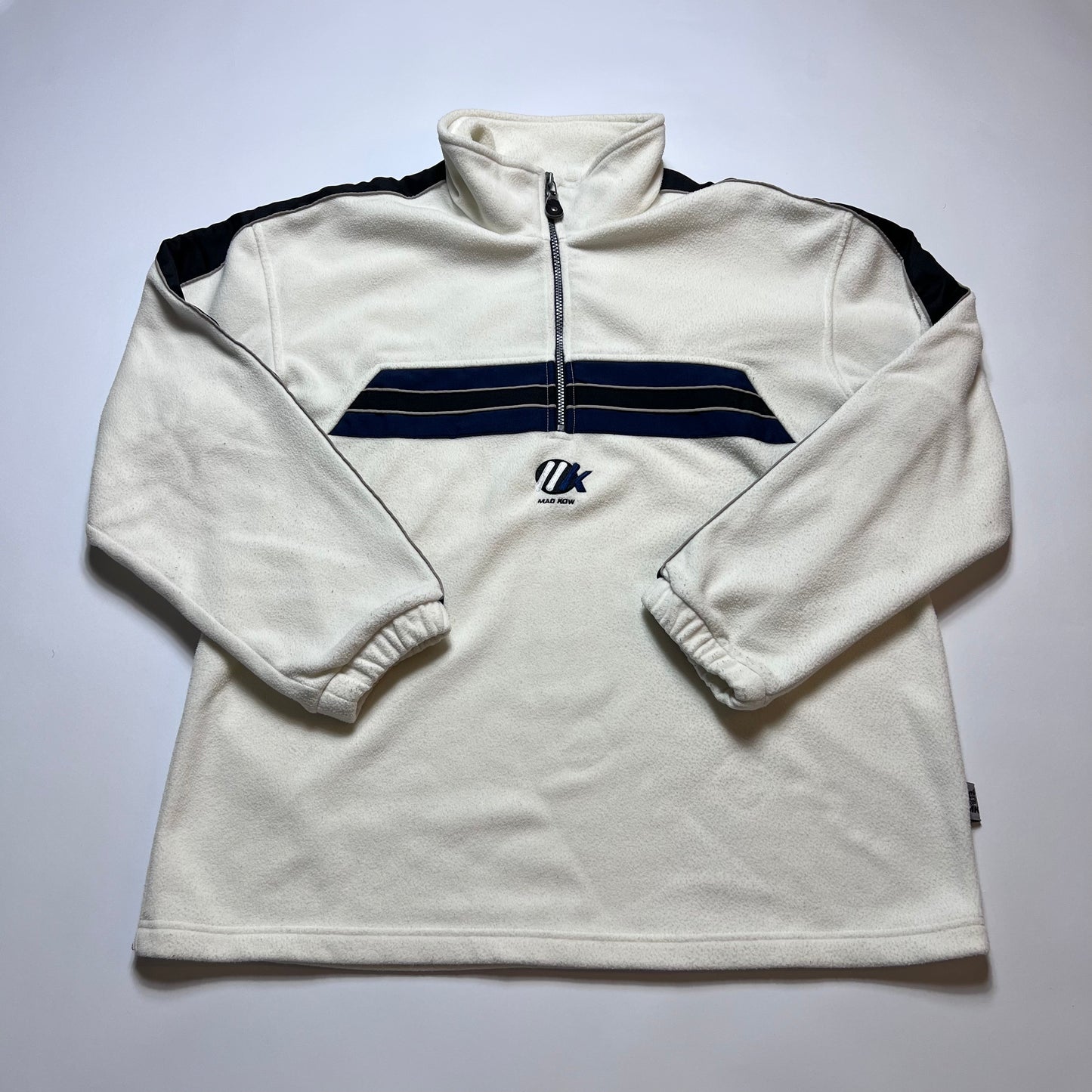 Vintage Mad Kow Fleece Zipper XL / XXL - Cats on Stacks VNTG