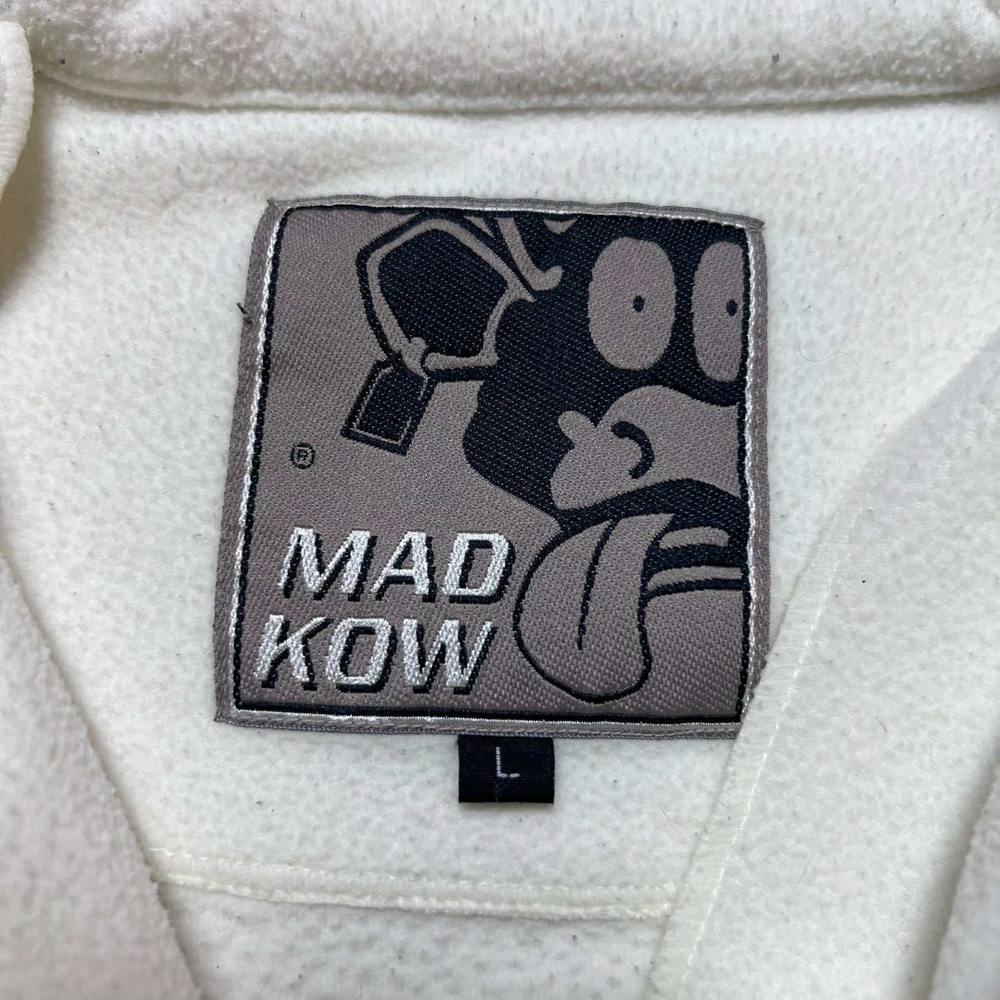 Vintage Mad Kow Fleece Zipper XL / XXL - Cats on Stacks VNTG