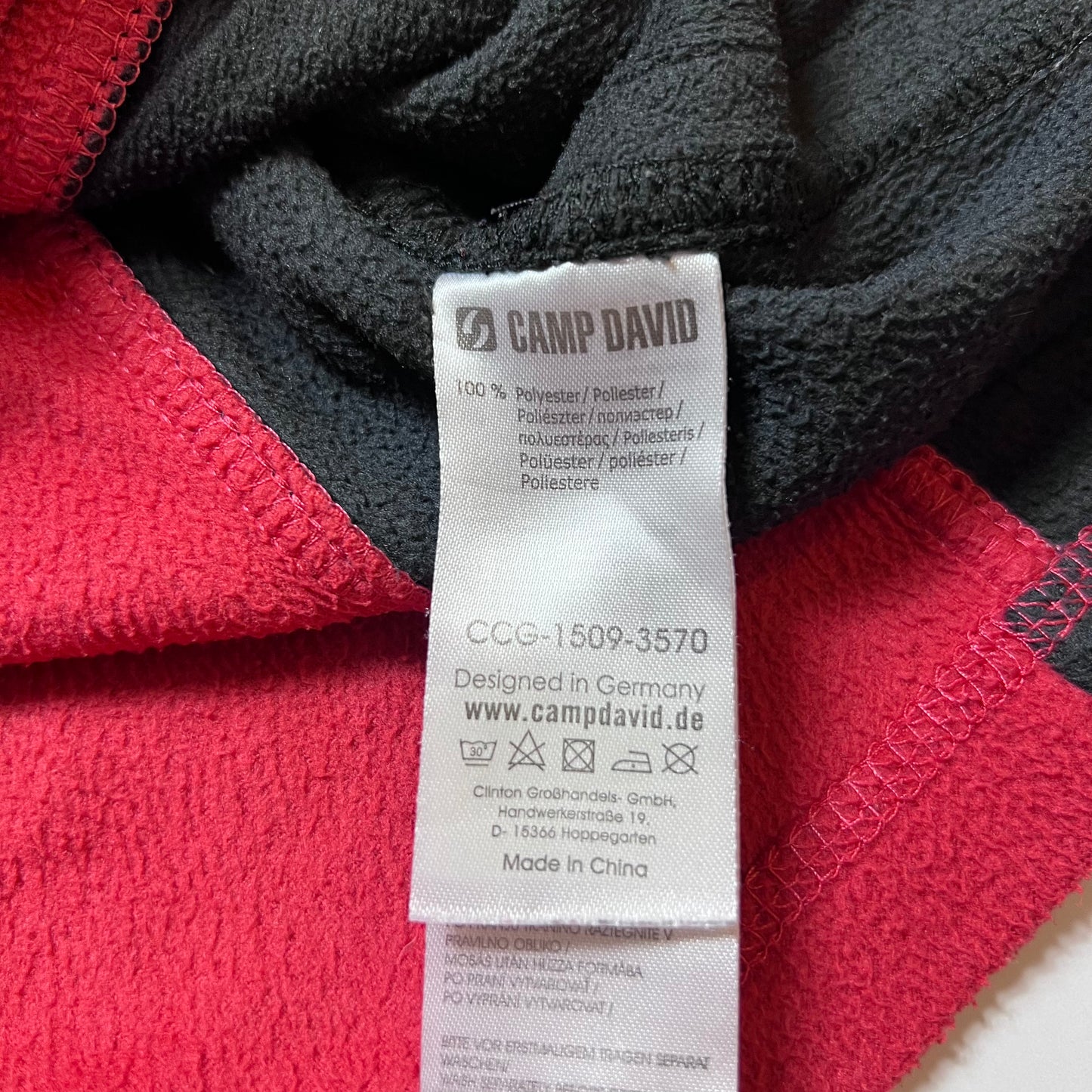 Retro Camp David Fleece Zipper L - Cats on Stacks VNTG