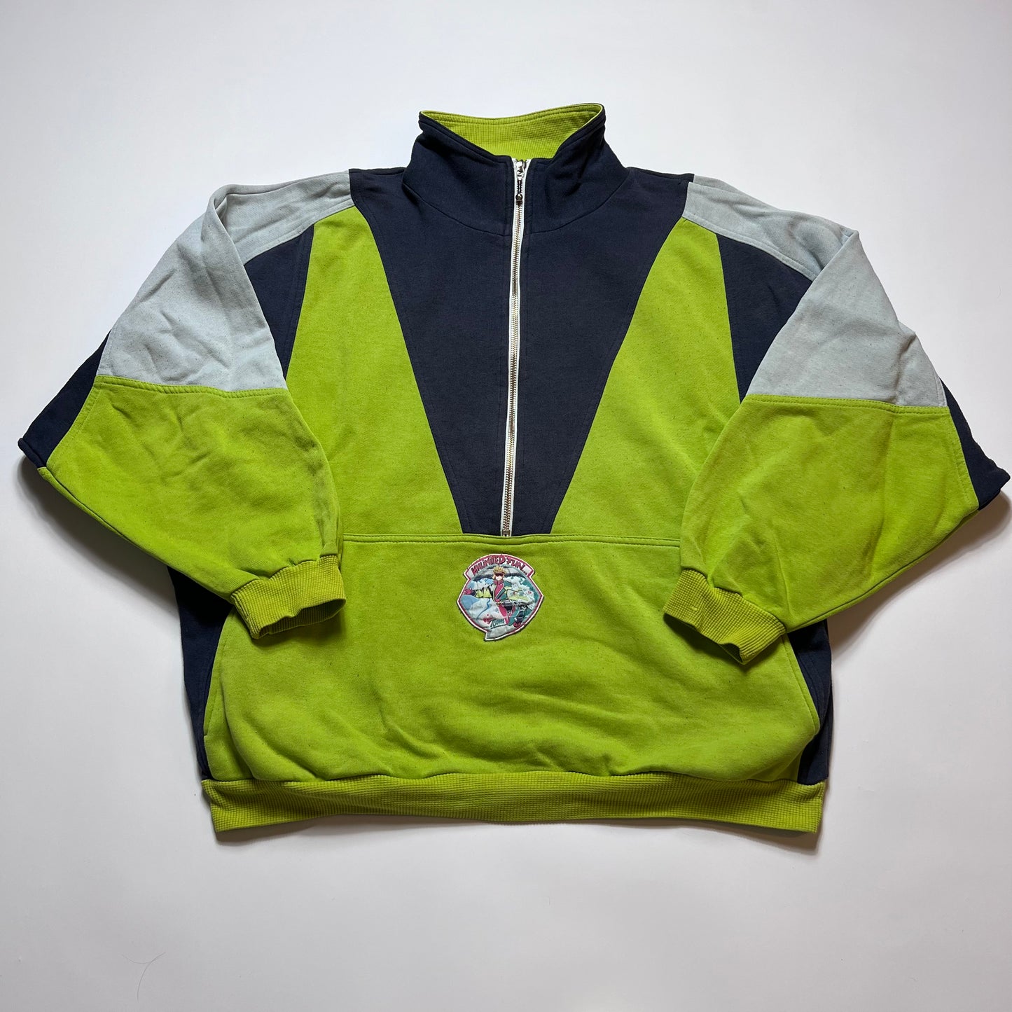 Vintage Unlimited Fun Fleece Zipper XL - Cats on Stacks VNTG