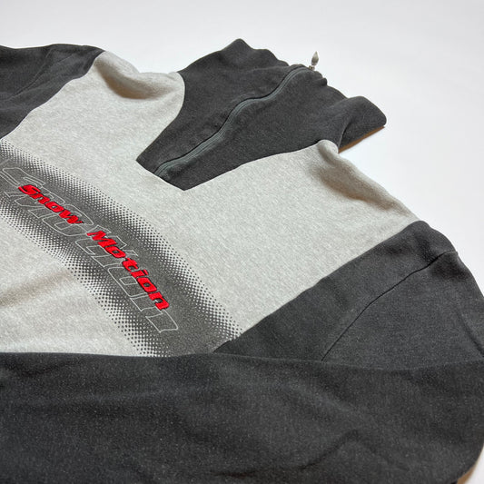 Vintage Snow Motion Light Zipper L - Cats on Stacks VNTG