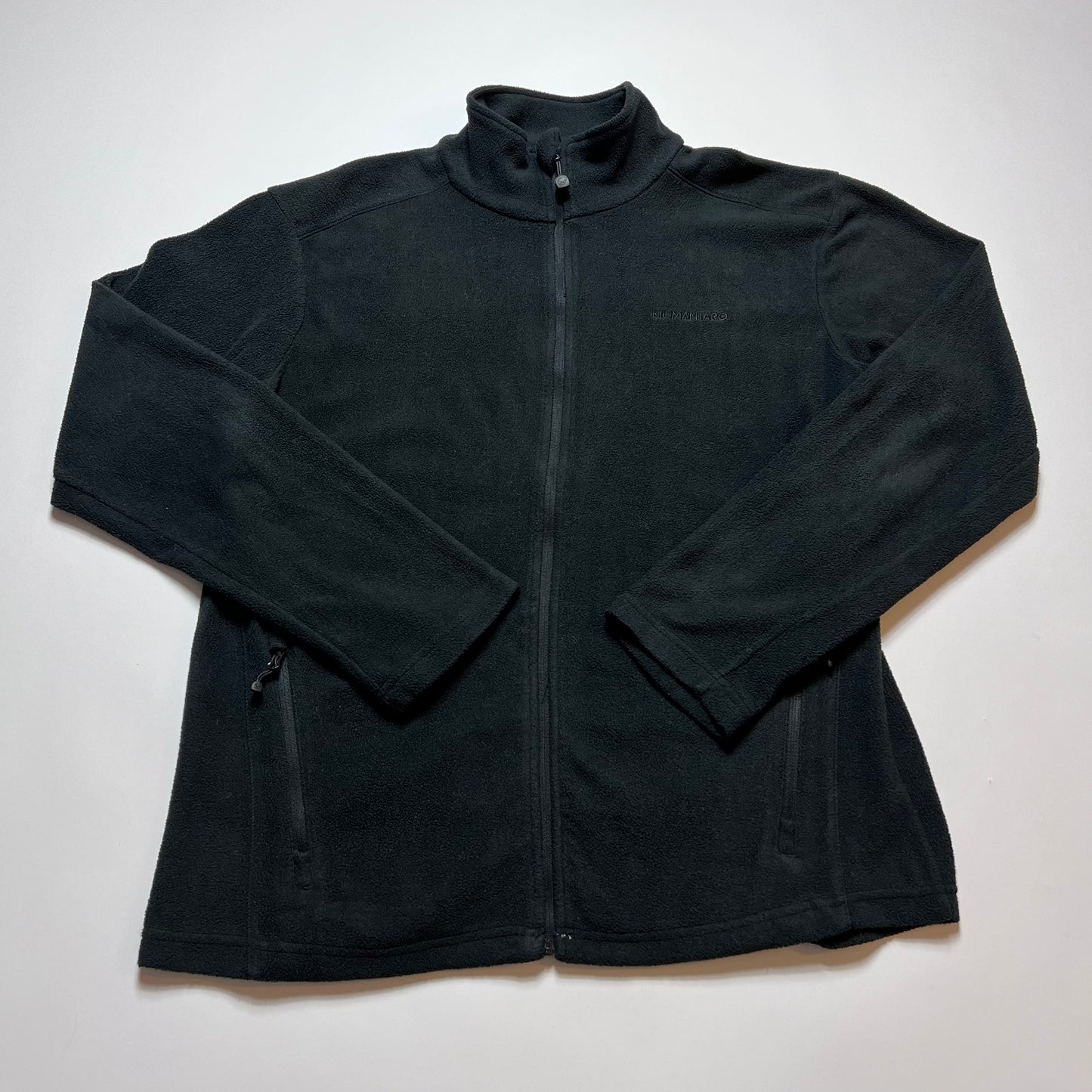 Y2K Kilimanjaro Black Fleece Jacke M / L - Cats on Stacks VNTG