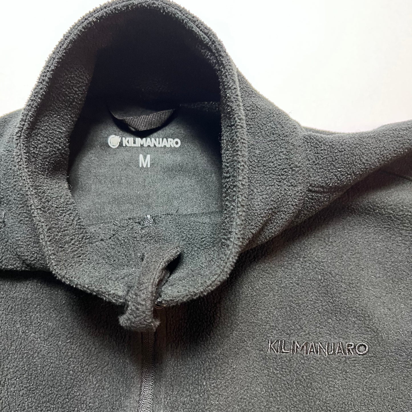 Y2K Kilimanjaro Black Fleece Jacke M / L - Cats on Stacks VNTG