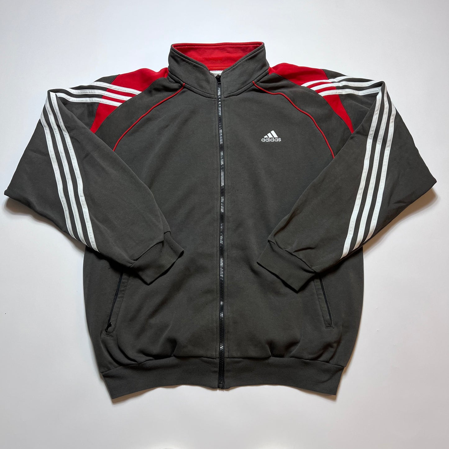 Vintage Y2K Gray Adidas Track Jacket XL - Cats on Stacks VNTG