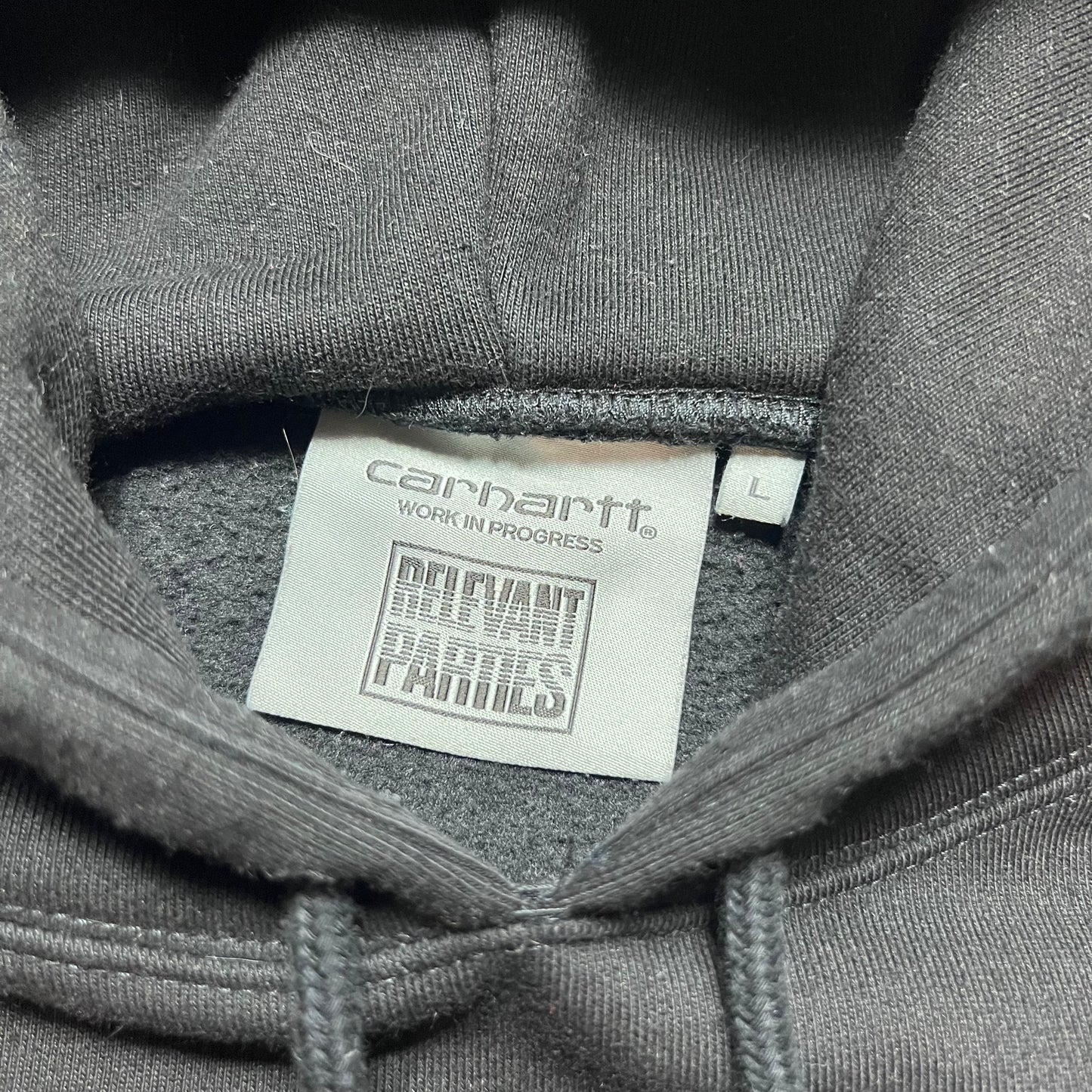 Carhartt x Relevant Parties x Mahogani Music Hoodie XL - Cats on Stacks VNTG