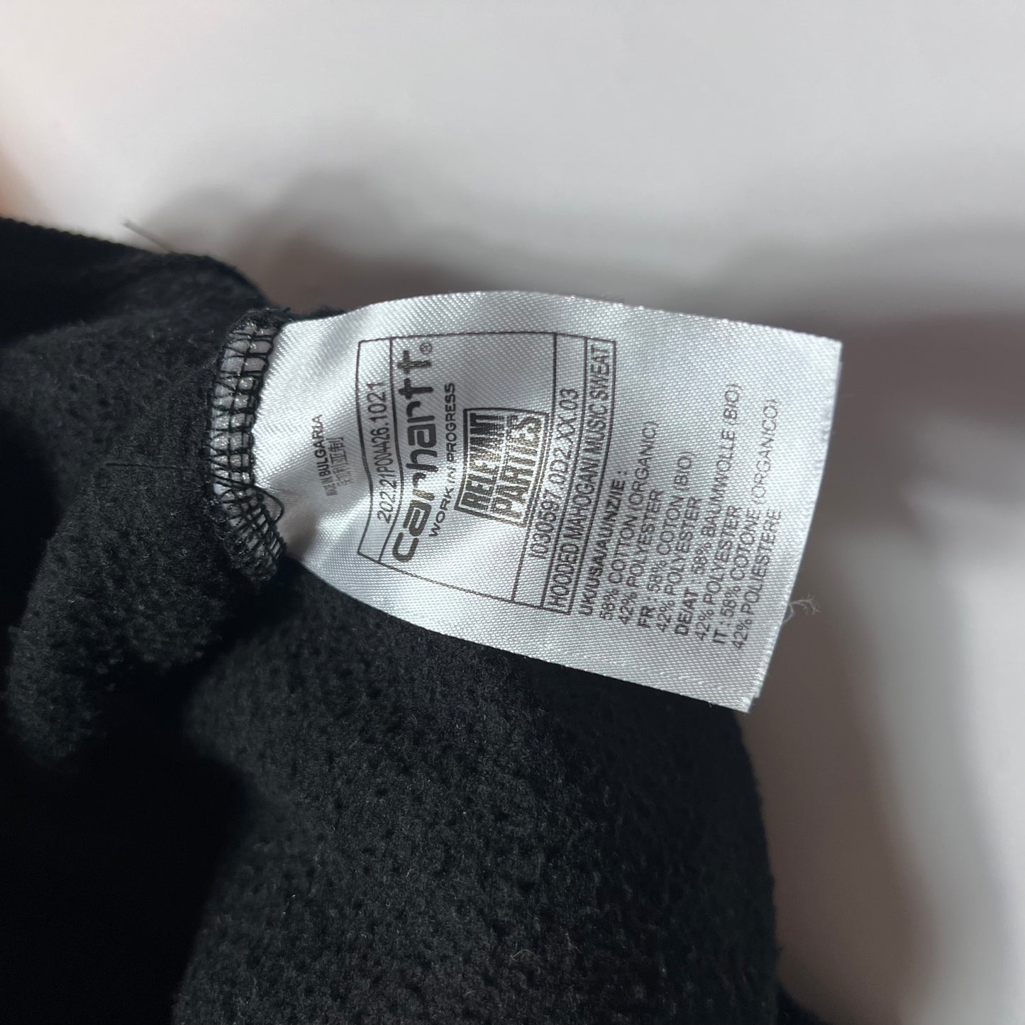 Carhartt x Relevant Parties x Mahogani Music Hoodie XL - Cats on Stacks VNTG