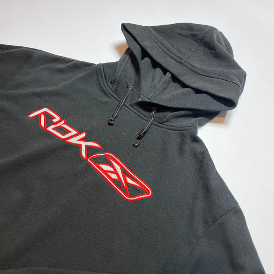 Vintage Reebok Script Hoodie L - Cats on Stacks VNTG