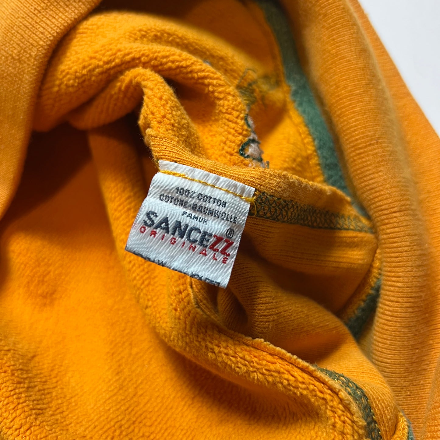 Vintage Sancezz Orange Hoodie L - Cats on Stacks VNTG