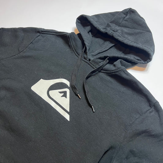 Y2K Quiksilver Black Hoodie S - Cats on Stacks VNTG