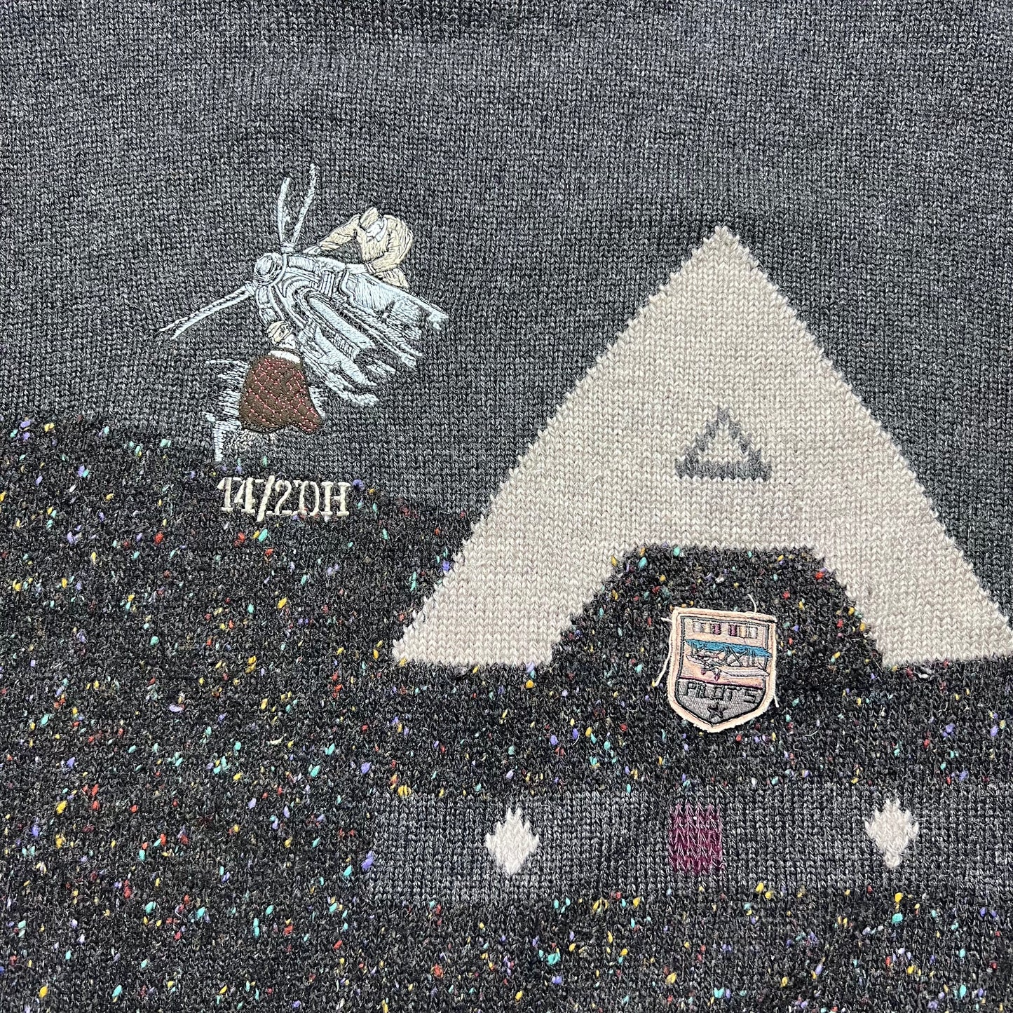 Vintage Aviator Wollpullover XL - Cats on Stacks VNTG