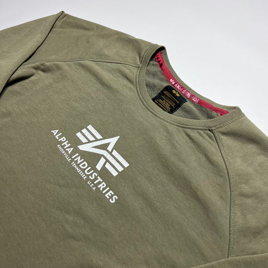 Y2K Alpha Industries Oliv Crewneck M - Cats on Stacks VNTG
