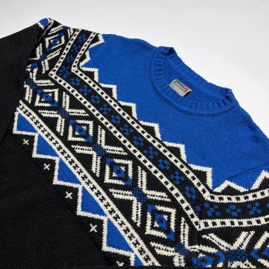 Watsons Nordic Adventure Wollpullover L - Cats on Stacks VNTG