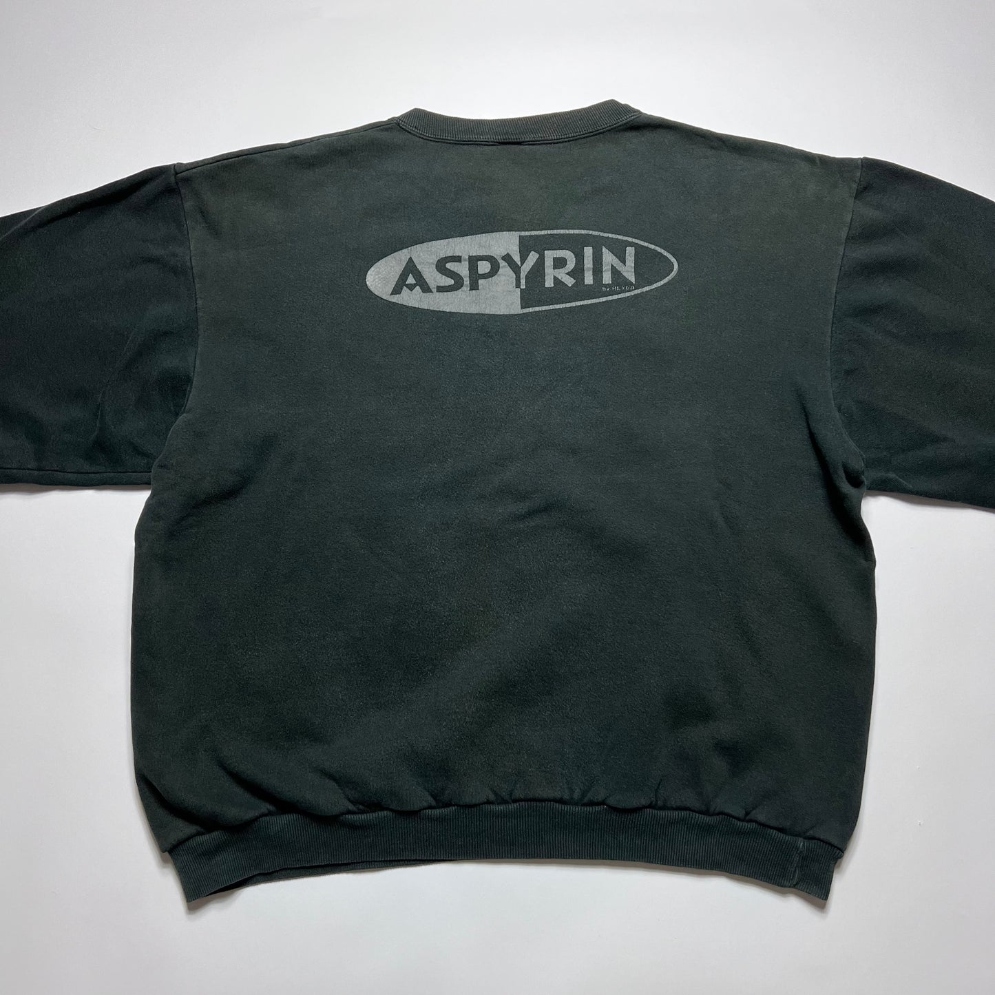 Vintage Aspyrin Black Crewneck XL - Cats on Stacks VNTG