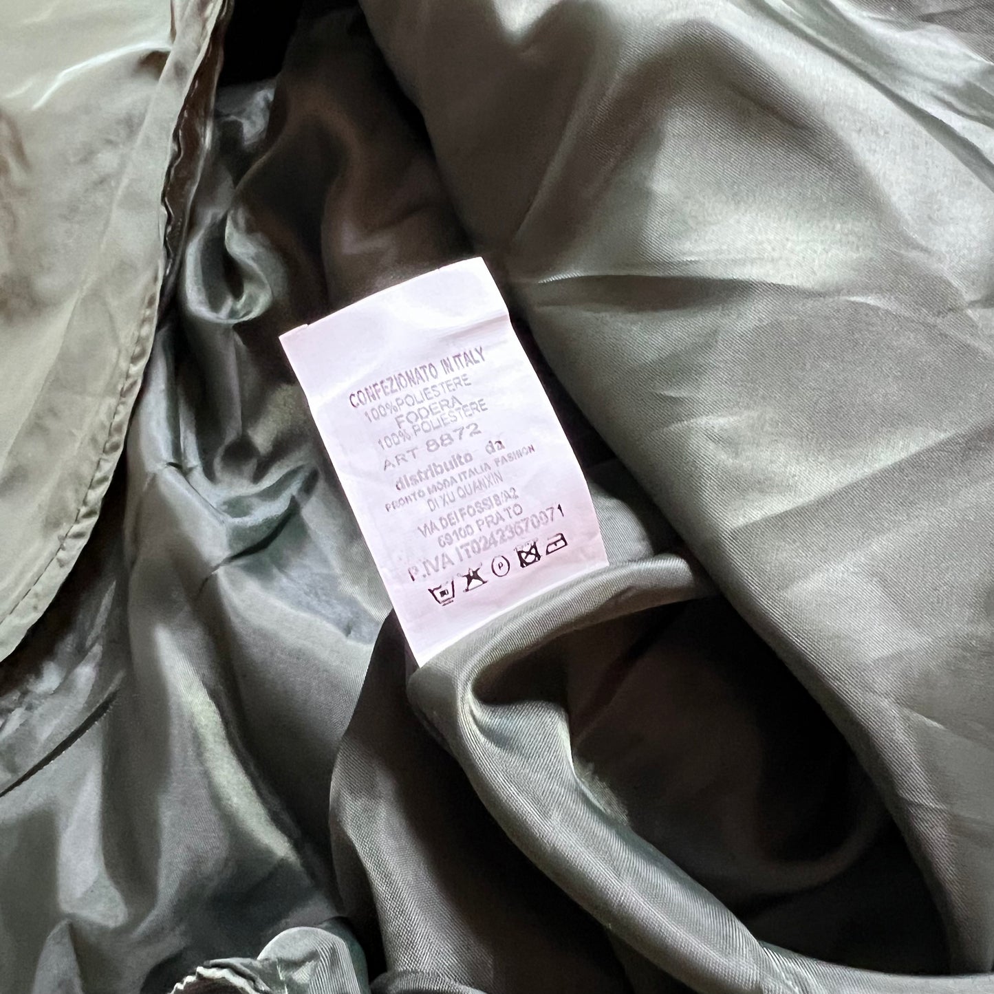 Y2K Italia VIP Oliv Parka L - Cats on Stacks VNTG