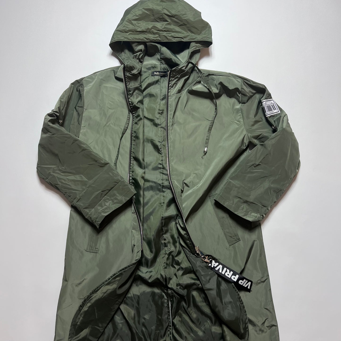 Y2K Italia VIP Oliv Parka L - Cats on Stacks VNTG
