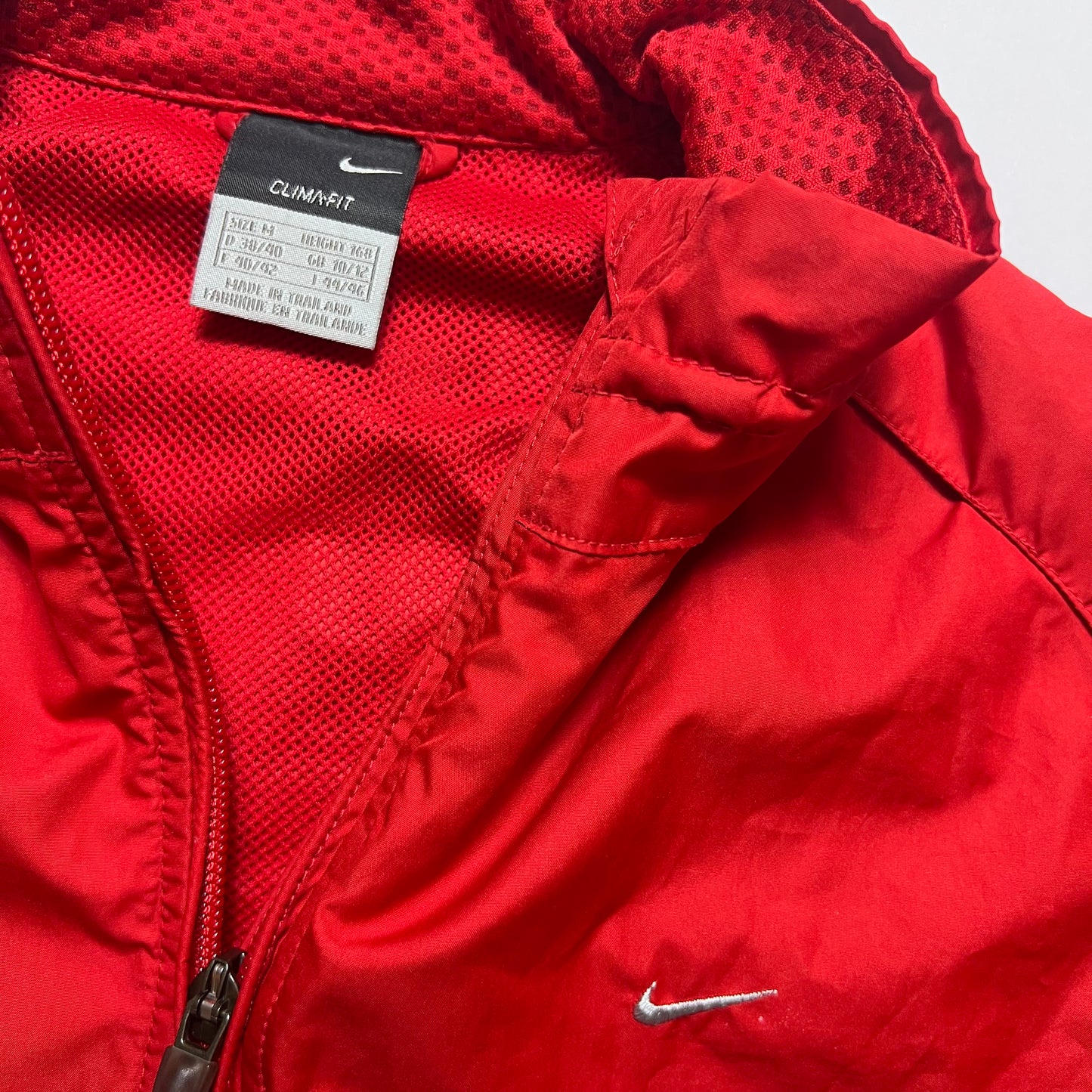 Vintage Nike Clima-Fit Tracking Jacke Rot S / M - Cats on Stacks VNTG