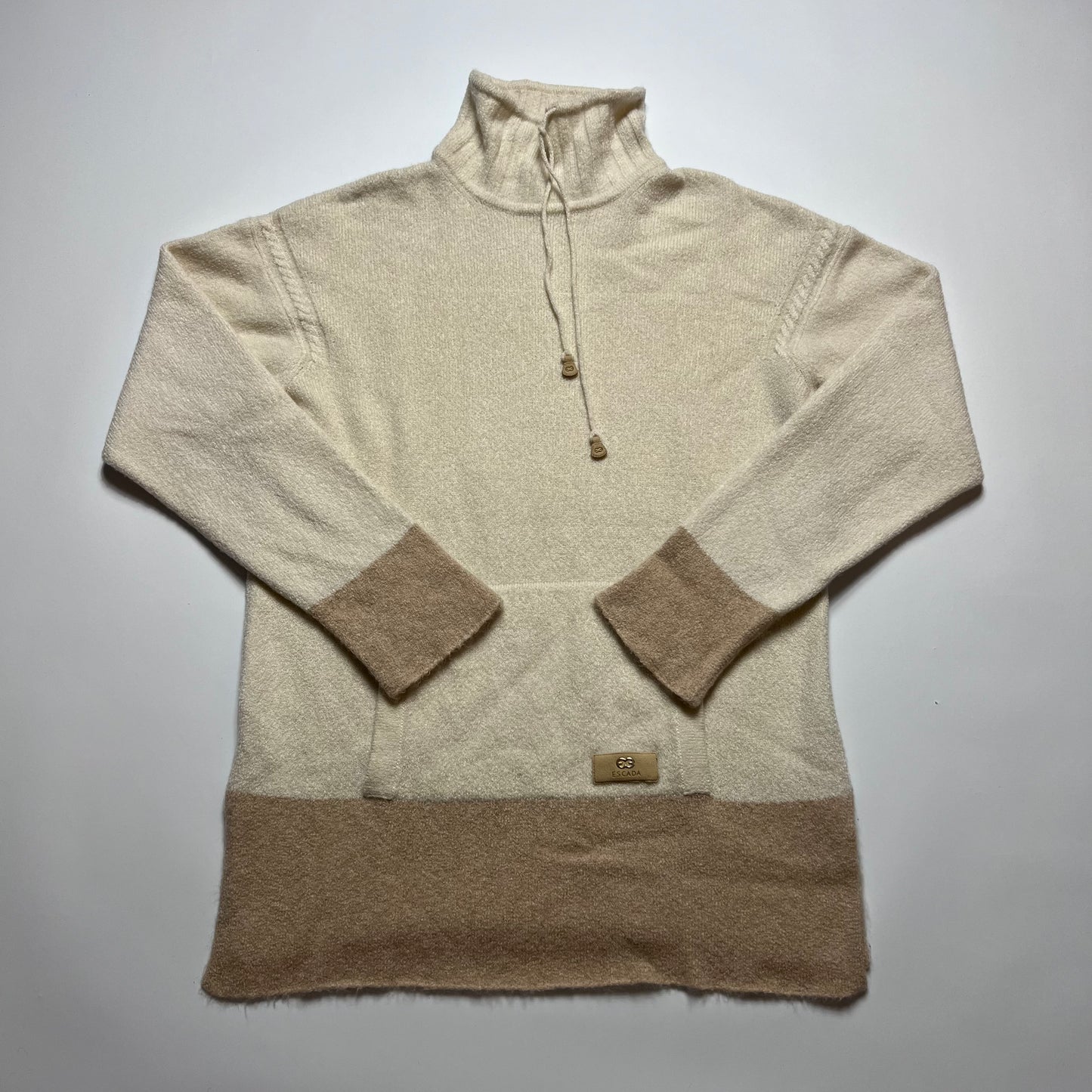 Vintage Designer Escada Mockneck Hoodie S / M - Cats on Stacks VNTG