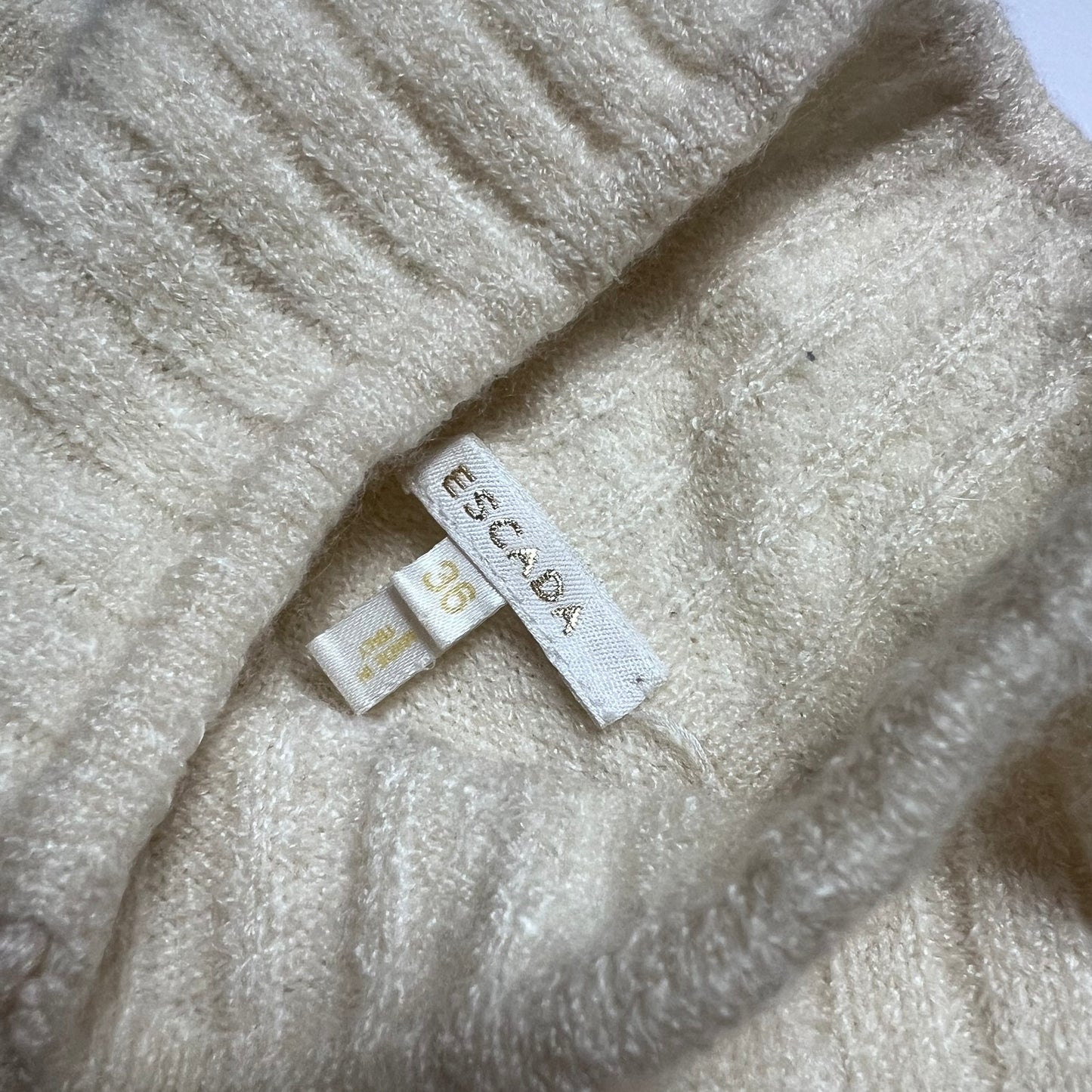 Vintage Designer Escada Mockneck Hoodie S / M - Cats on Stacks VNTG