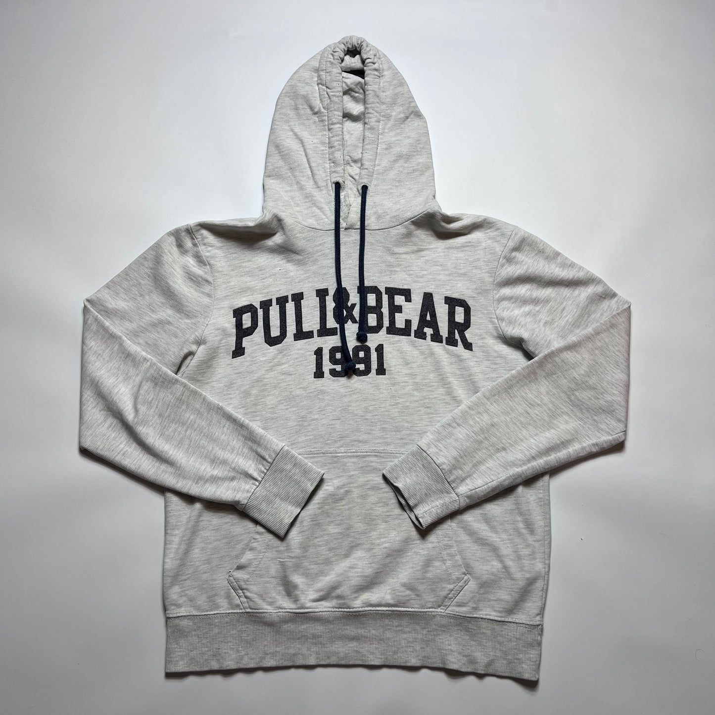 Pull & Bear 1991 Gray Hoodie M - Cats on Stacks VNTG
