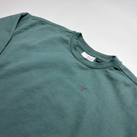 Mazine Awareness Green Crewneck L - Cats on Stacks VNTG