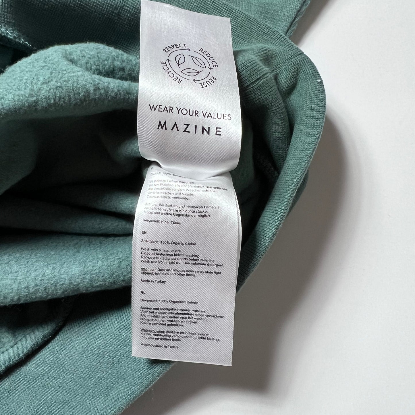 Mazine Awareness Green Crewneck L - Cats on Stacks VNTG