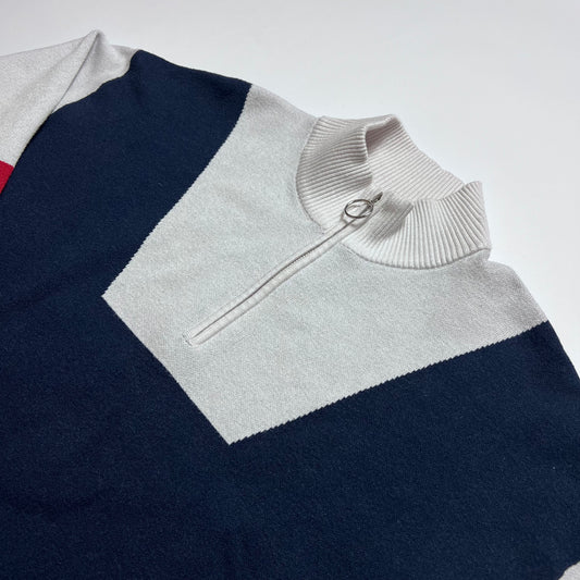 Cynthia Rowley Active 3/4 Zipper M / L - Cats on Stacks VNTG