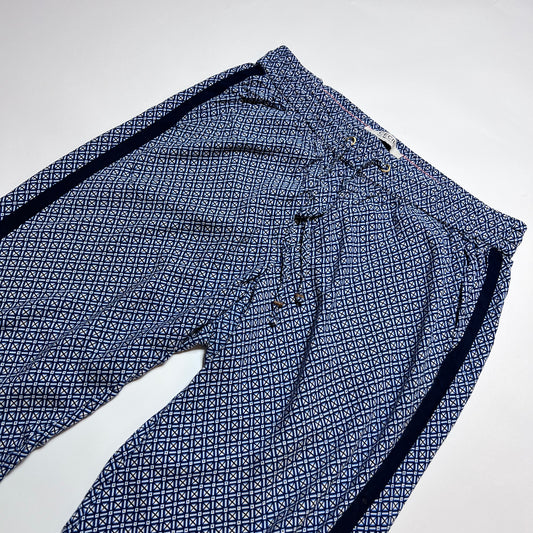 Y2K Cecil Blue Comfy Pants M / L - Cats on Stacks VNTG