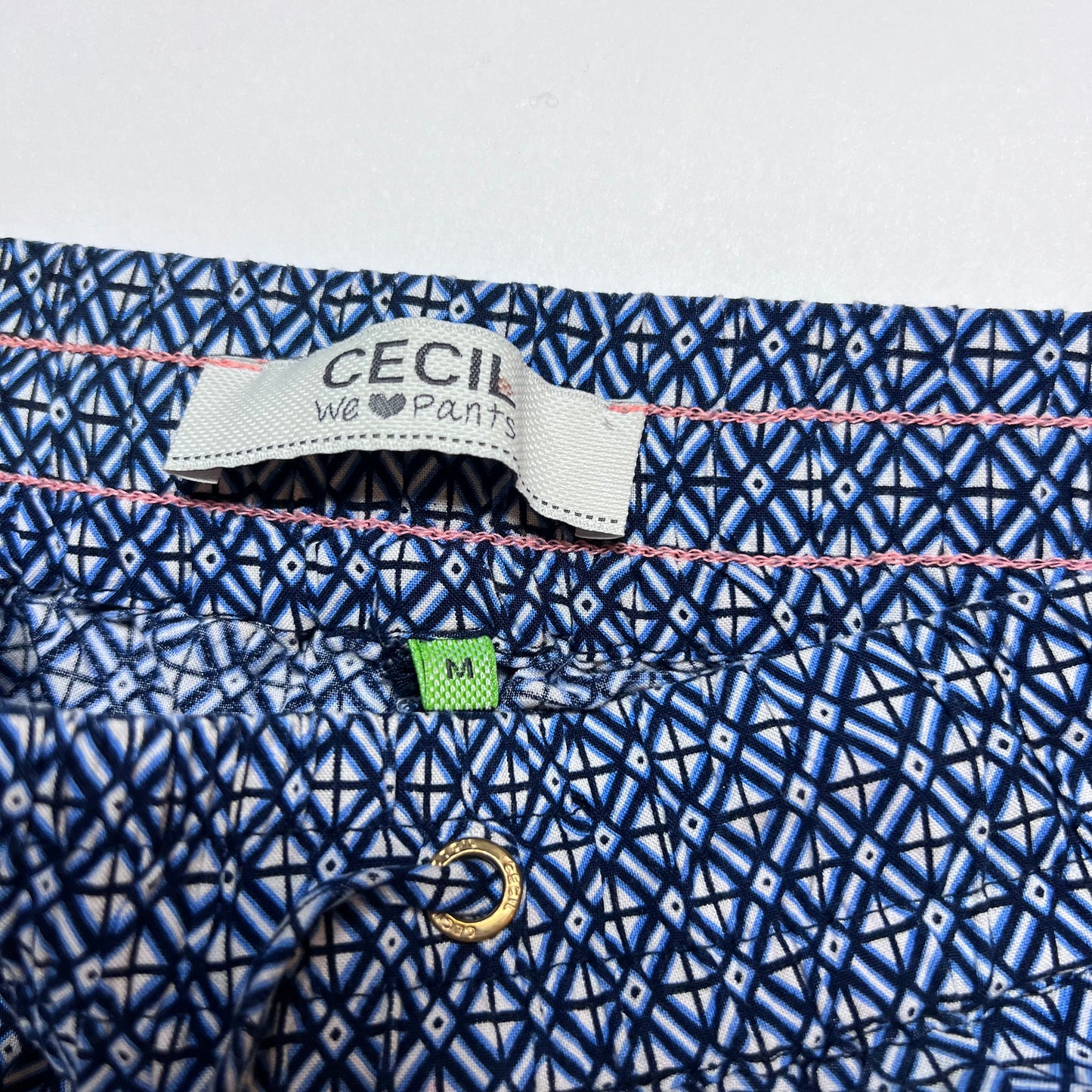 Y2K Cecil Blue Comfy Pants M / L - Cats on Stacks VNTG