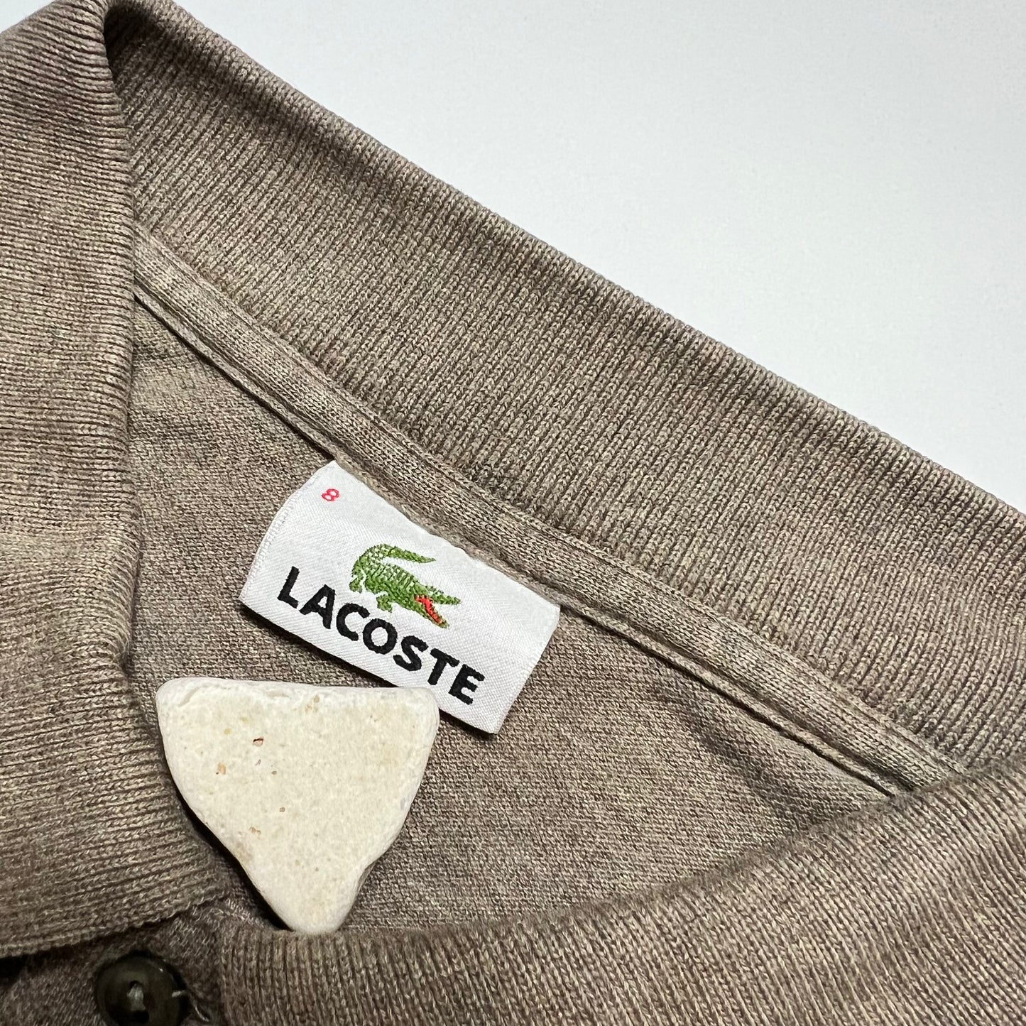 Vintage Lacoste Sandy Brown Polo Shirt XL - Cats on Stacks VNTG