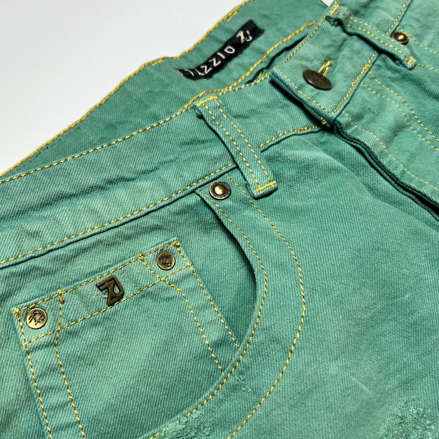 Y2K Tazzio Green Jeans 34/30 - Cats on Stacks VNTG