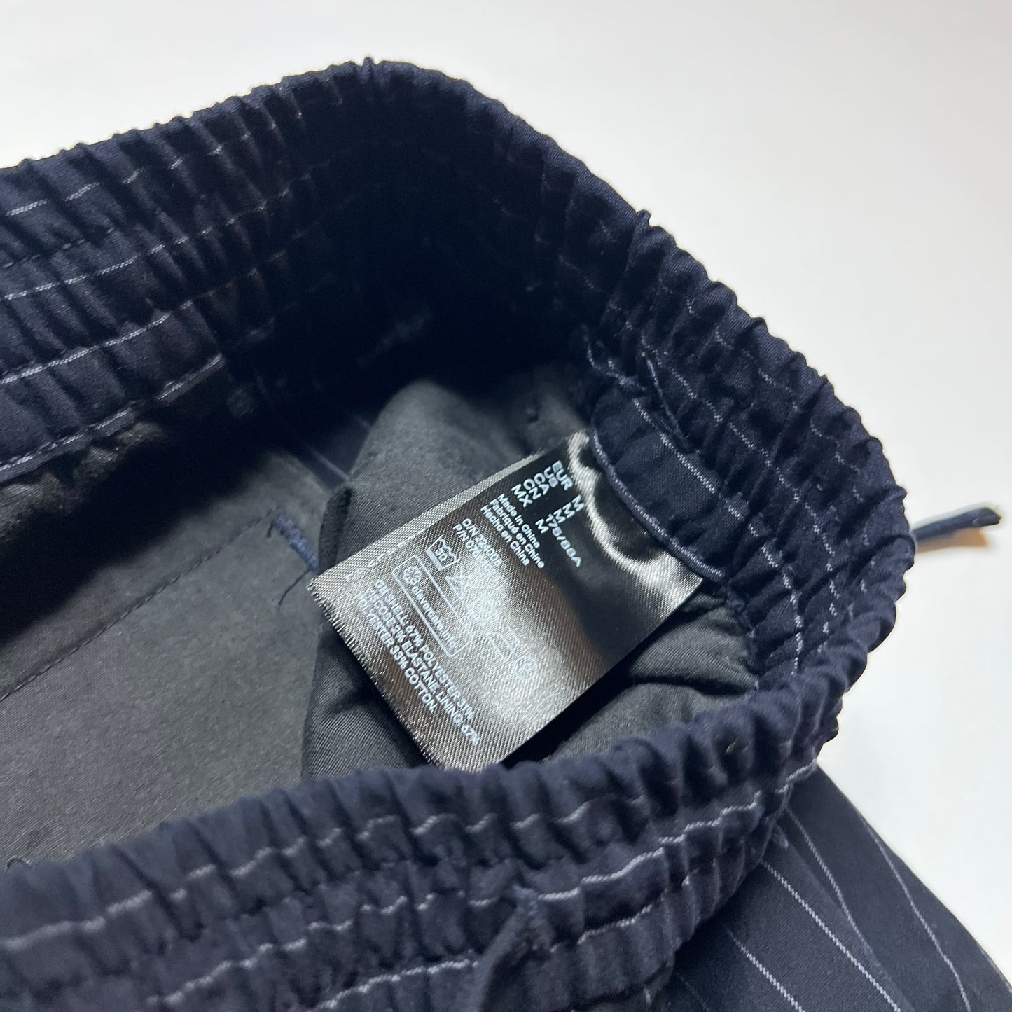 H&M Navy Nadelstreifen Chino Pants M - Cats on Stacks VNTG