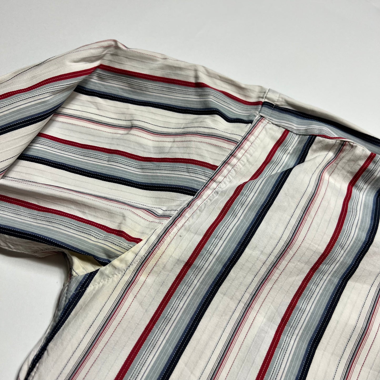Y2K Tommy Hilfiger Stripe Hemd M - Cats on Stacks VNTG