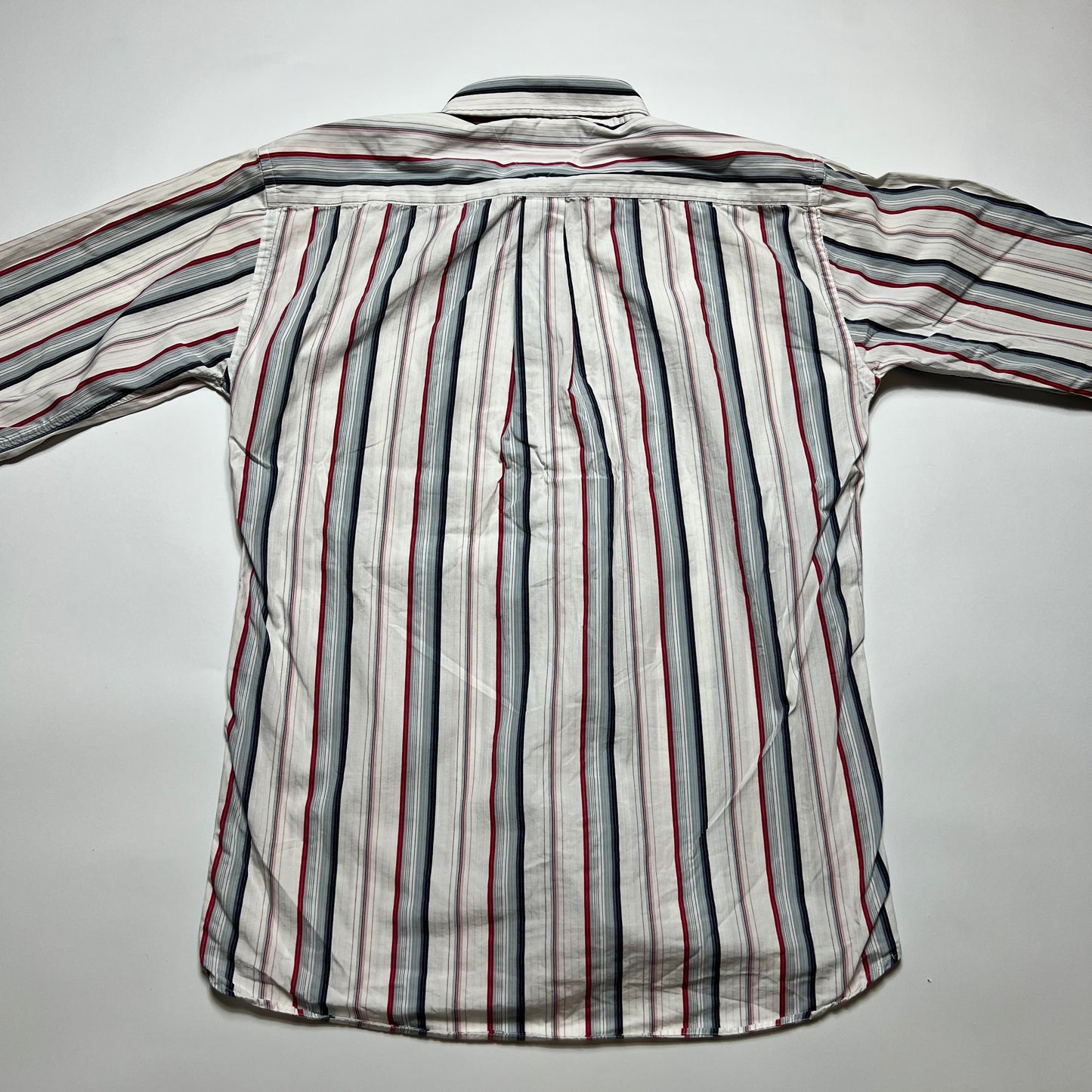 Y2K Tommy Hilfiger Stripe Hemd M - Cats on Stacks VNTG