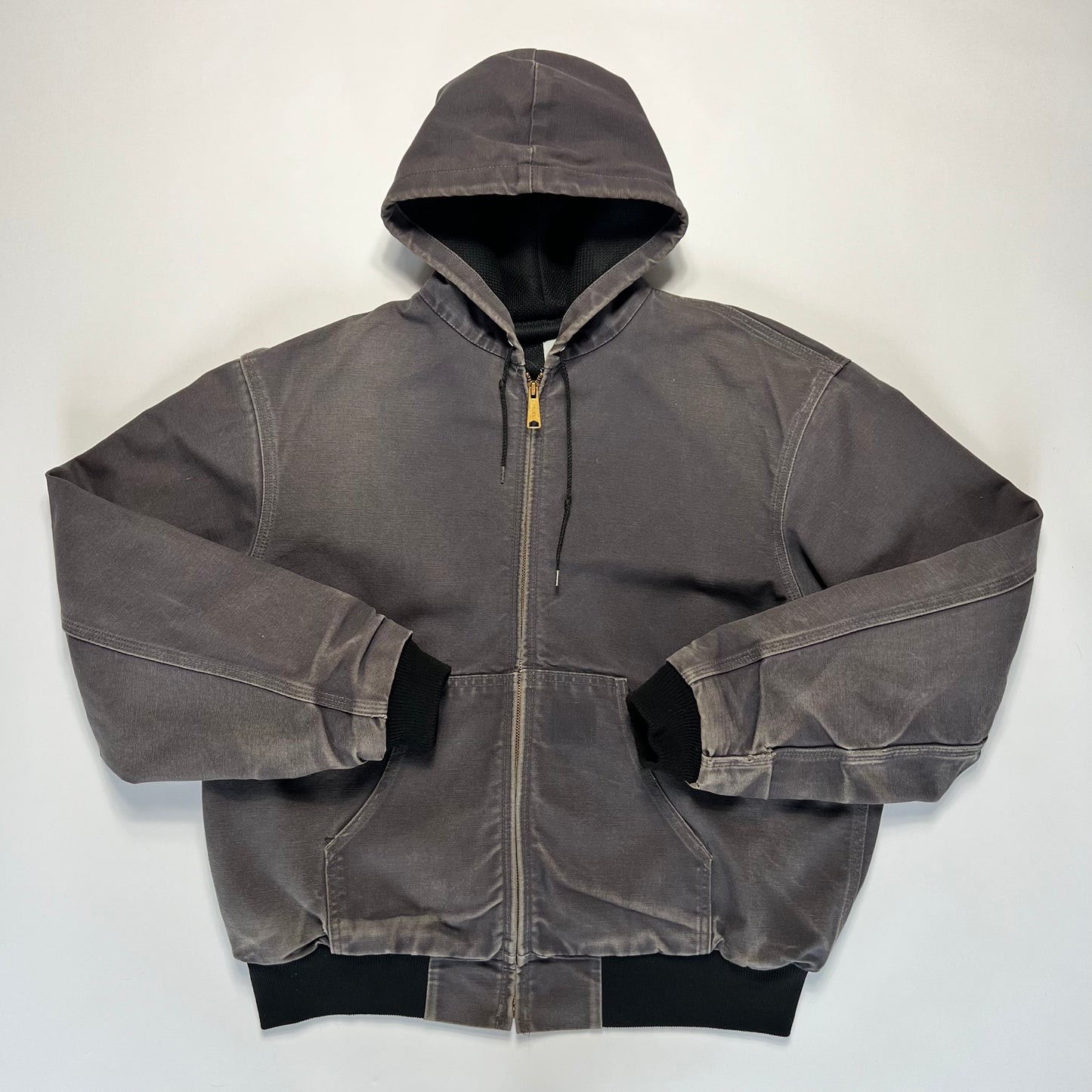 Vintage Carhartt Gray Denim Workwear Jacke XL - Cats on Stacks VNTG