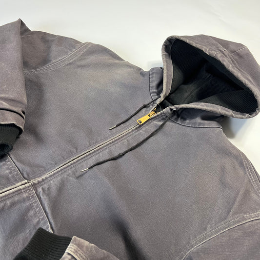 Vintage Carhartt Gray Denim Workwear Jacke XL - Cats on Stacks VNTG
