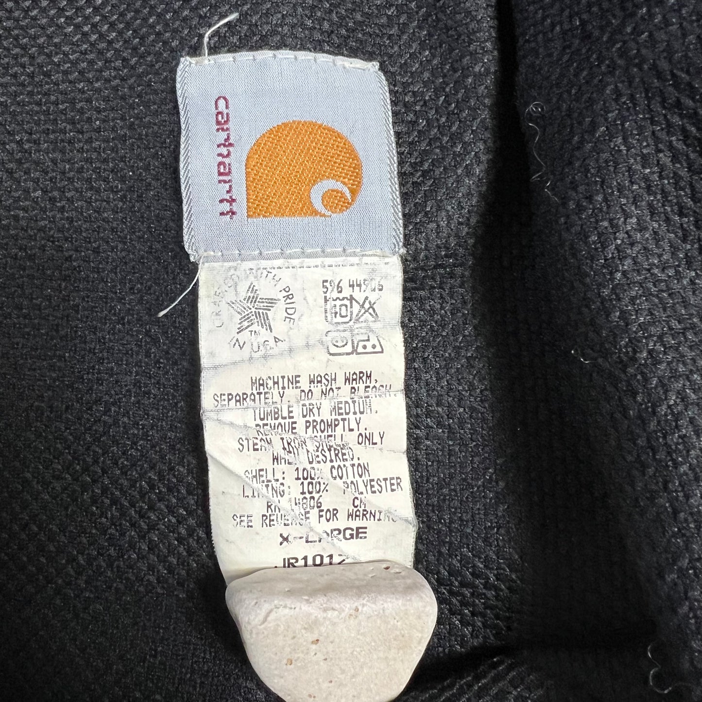 Vintage Carhartt Gray Denim Workwear Jacke XL - Cats on Stacks VNTG